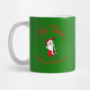 Ho Oboe Merry Christmas - Santa  - Oboe - Christmas Gift for an Oboist Mug